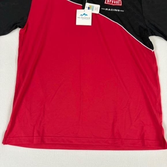 Bryant Racing Try Mountain Polo Shirt Red, Black Diamond Performance/Sport NWT L - Picture 6 of 12